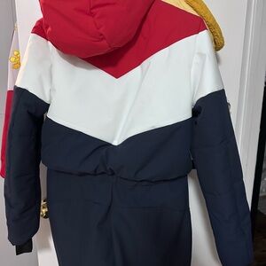 Women's Red, White, and Blue Ski Jacket